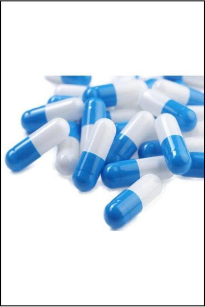 Capsules - Gelatine Size Small (1) Blue and White 100pk