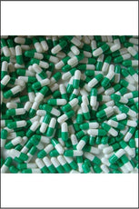 Capsules - Gelatine Size Medium (0) Green & White 100pk